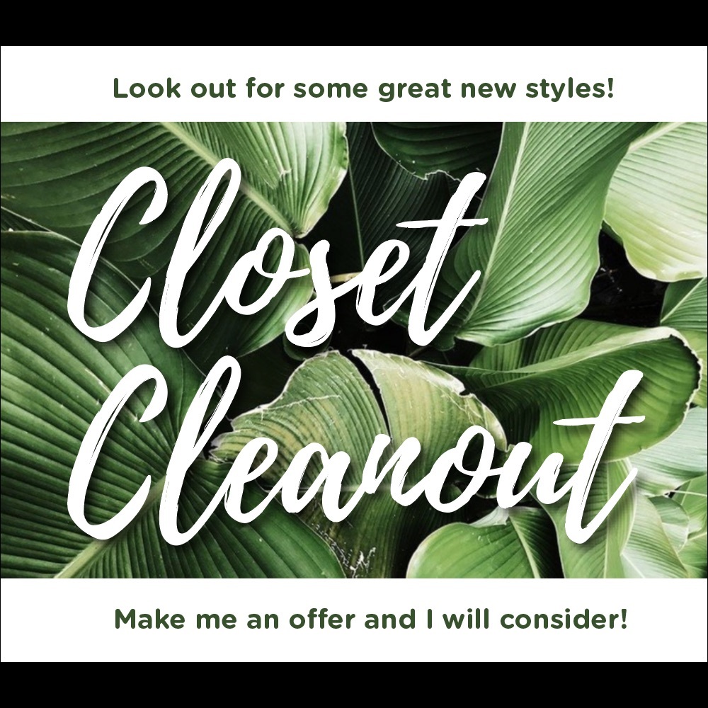 CLOSET CLEANOUT STAY TUNED!